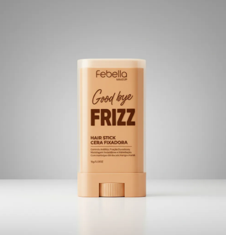 Cera fixadora em Stick Febella Good bye Frizz 15g
