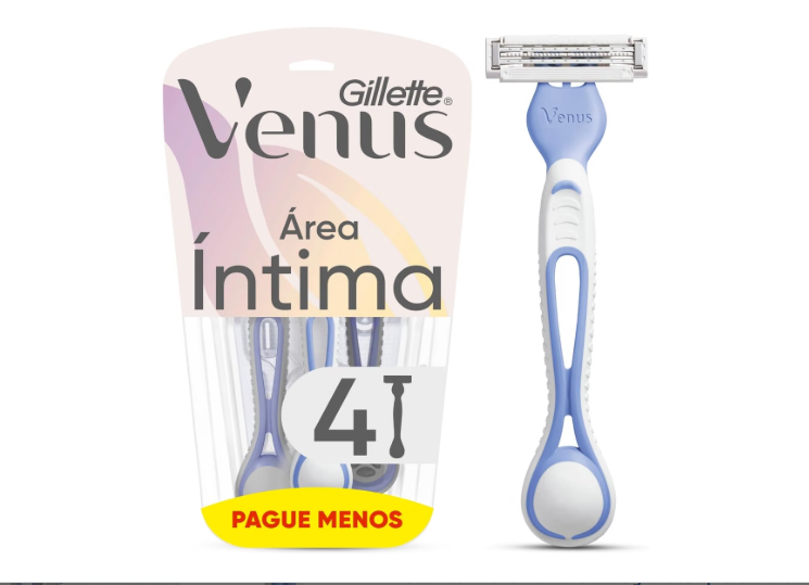 Gillette Venus área intima - 4 unid