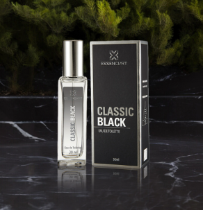 EDT Classic Black ESSENCIART 30ml - Inspiração 212 VIP BLACK