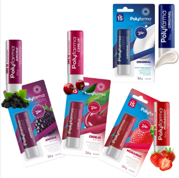 Hidratante Labial Polyfarma Sabores
